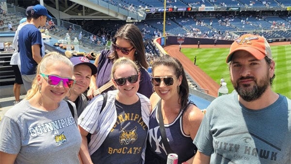 Quinnipiac alumni at Yankee Stadium