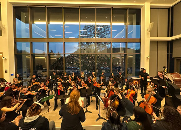 Quinnipiac Symphony Orchestra performing