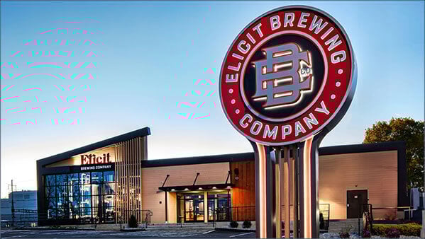 Exterior image of Elicit Brewing in Fairfield, CT