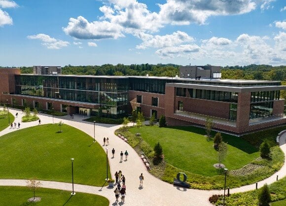 Exterior of the School of Business building