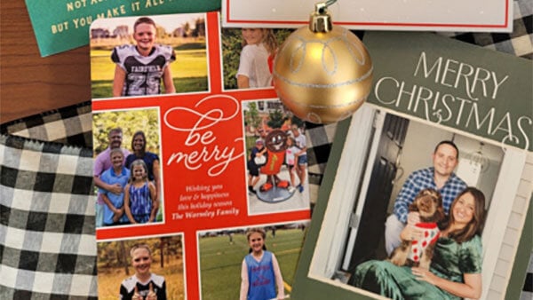 Mix of holiday cards from Quinnipiac alumni